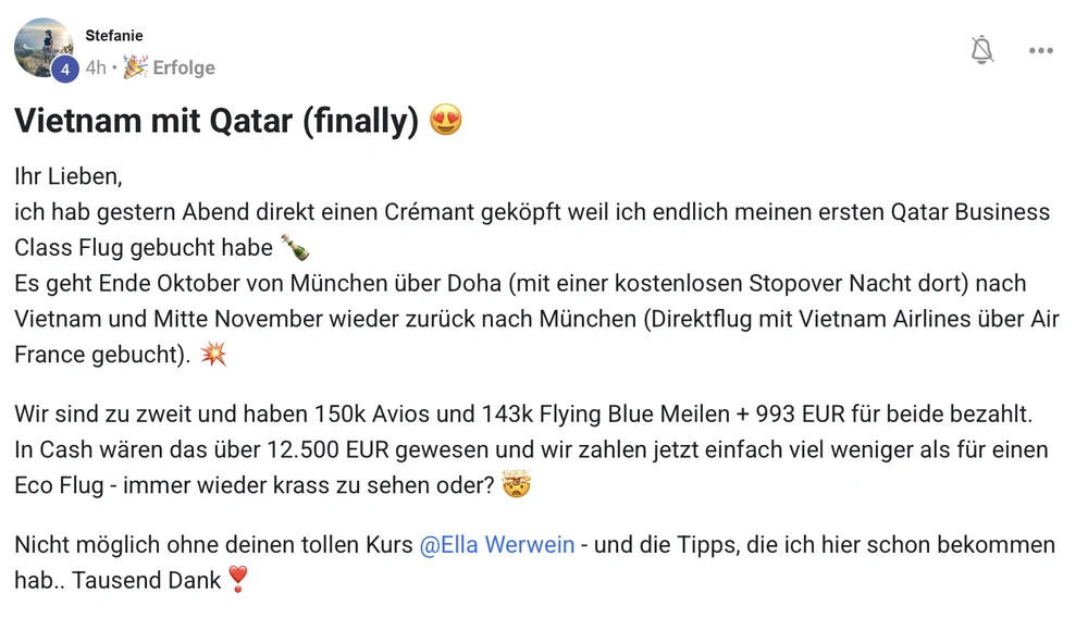Vietnam in der Business Class für 993 Euro statt 12.500 Euro