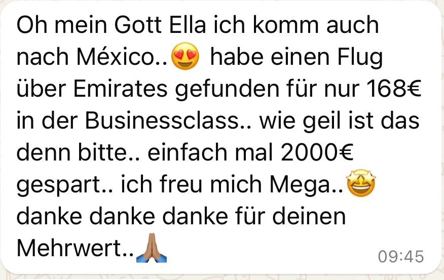 Emirates Business Class nach Mexiko für 168 Euro