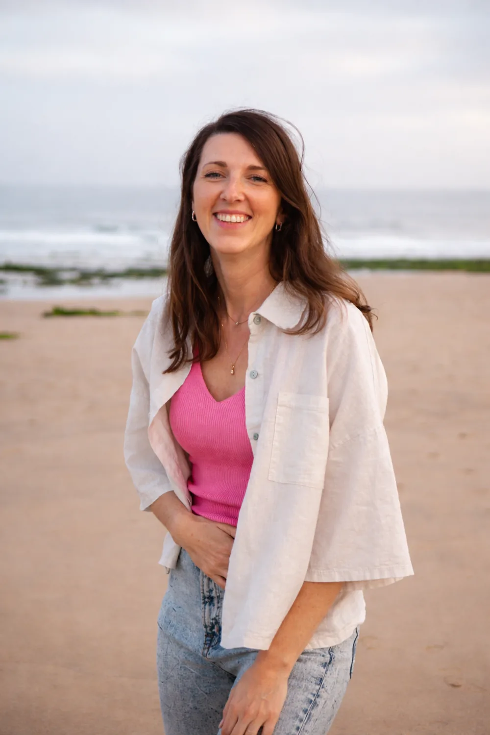Ella Werwein am Strand